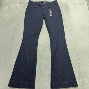 NEW Express Jeans Slim Flare Womens 10R Dark Wash Mia Mid Rise Trouser Denim